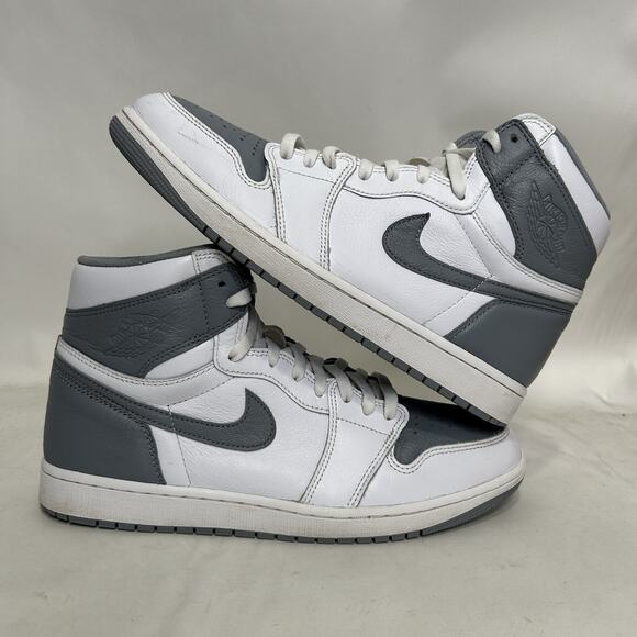 air jordan 1 retro high og grey and white